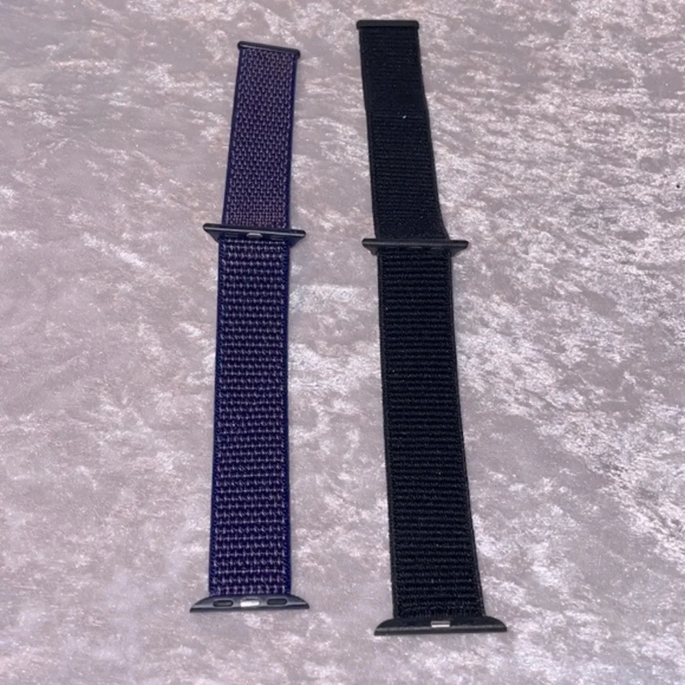 Nylon Velcro Apple Watch Sports Bands, 38mm- Set of 2